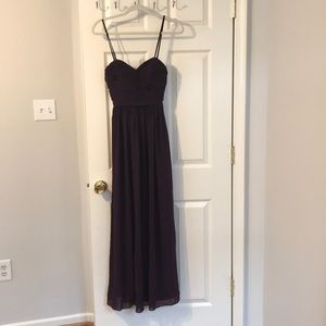 Deep purple long dress